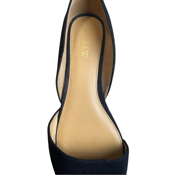 J.Crew Classic Minimalist Black Suede Pointed Toe Flats Size 8.5 - Picture 6 of 12